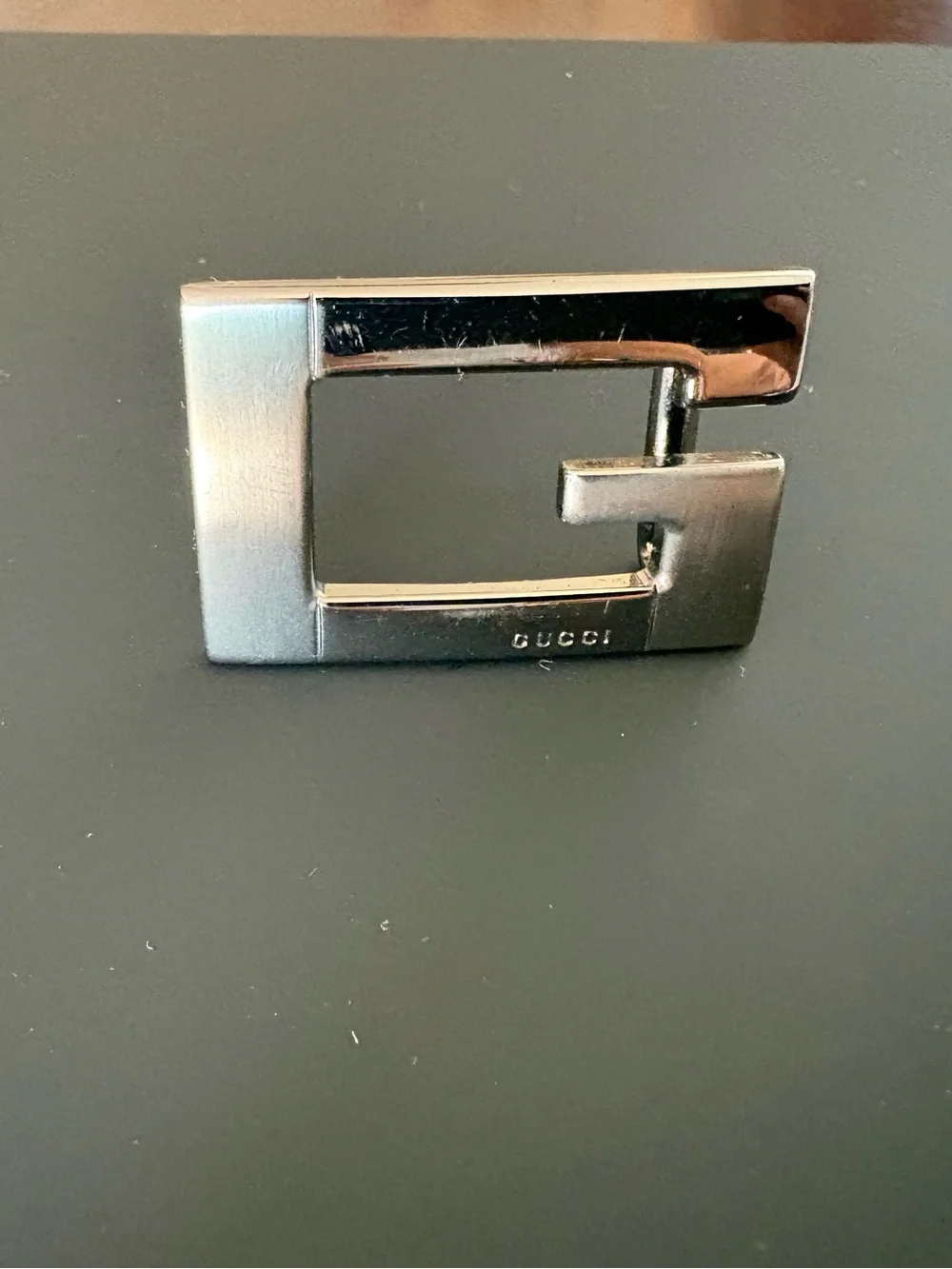 GUCCI Silver Tone Belt Buckle Piece